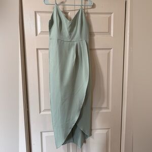 Green Amazon formal wrap dress, size Small / 4. Perfect for weddings